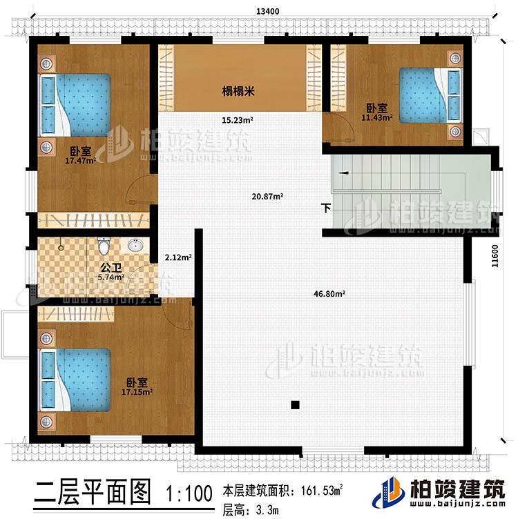 閣樓：榻榻米、3臥室、公衛